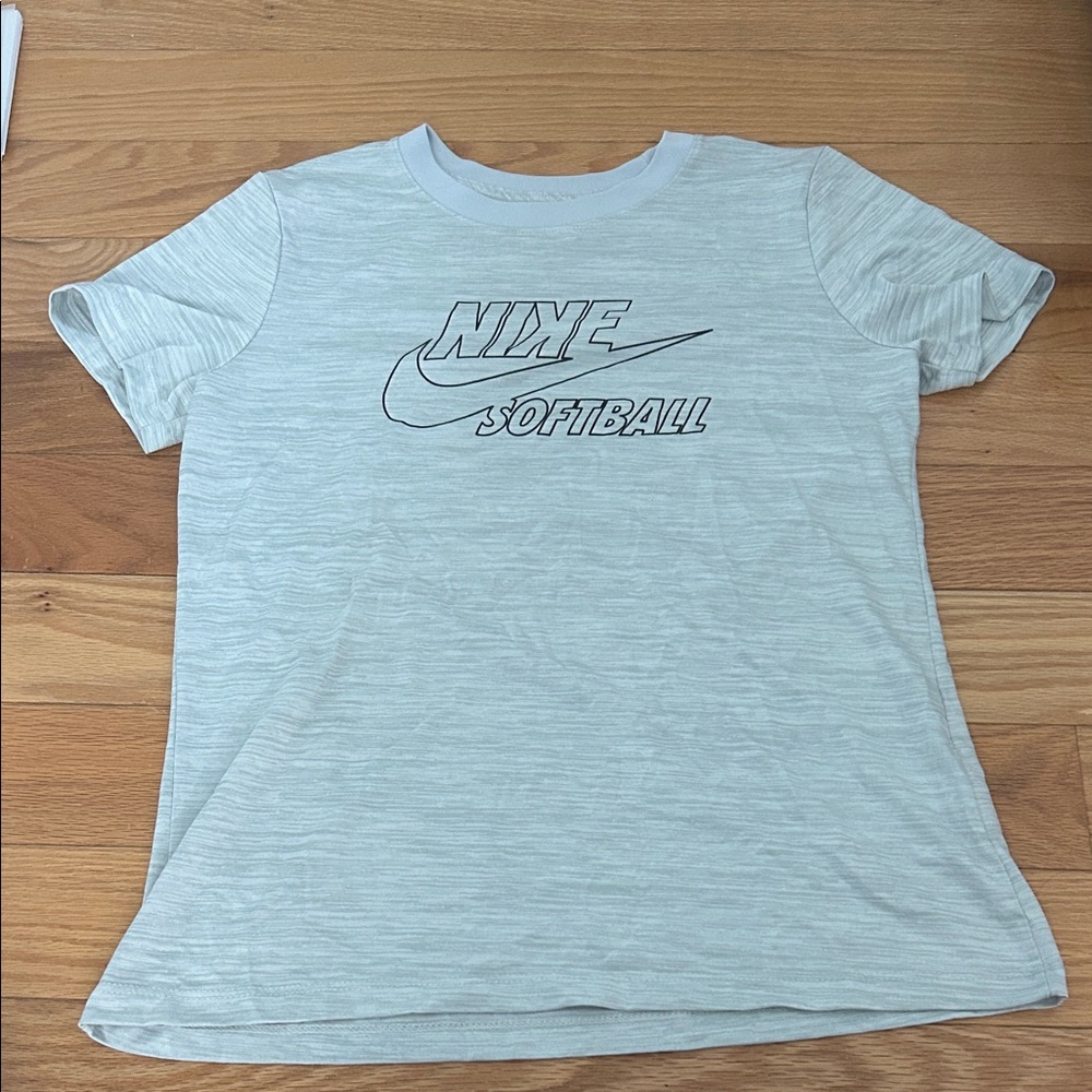 Nike Light Gray Softball Tee